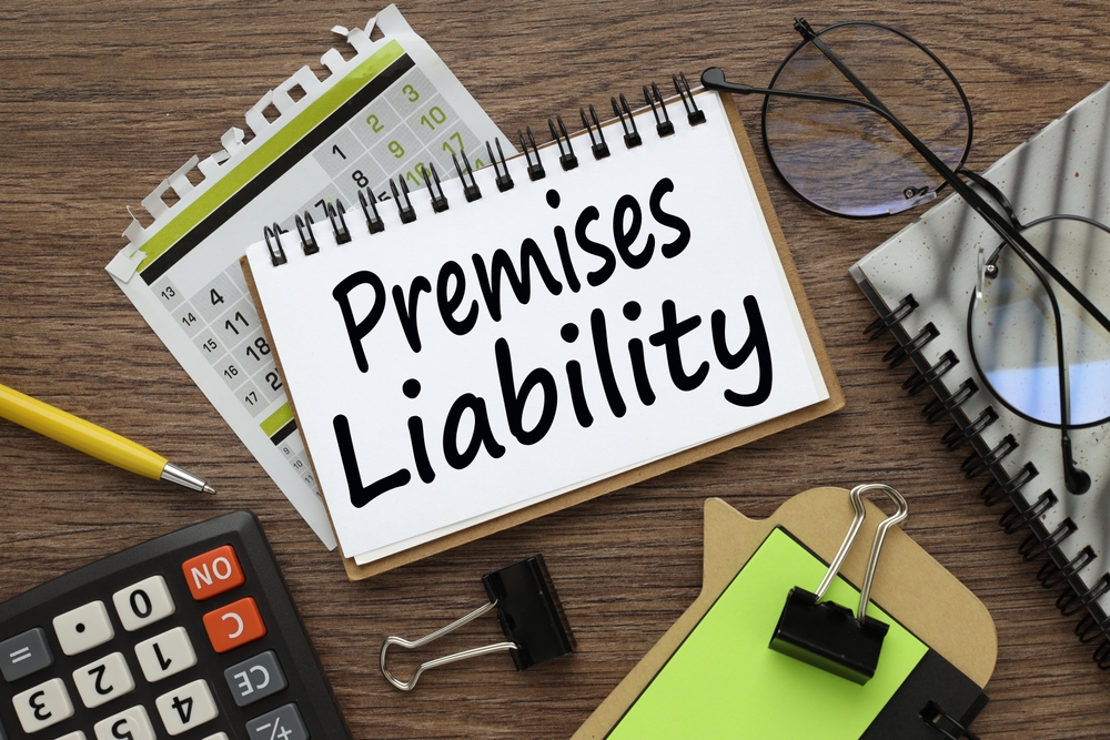 Image illustrating premises liability insurance options for small businesses and injury care solutions.